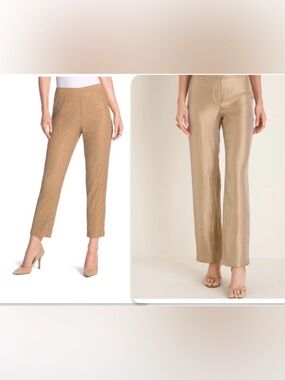 Chico's Two pairs of pants Gold/ Tan Lace size 0